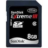 SanDisk 8GB Extreme III Secure Digital High Capacity (SDHC) Card - (Class 6) - 8 GB