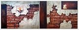 IMAGE OF Abstract Modern Still Life Flower 2 Canvas Set Oil Painting 30 x 80 inches