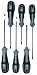 Wiha 46991 Anti Cam Out Screwdriver Set with SoftGrip Handles, Slotted and Phillips, 6 Piece