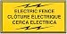 Tools & Hardware : WOODSTREAM CORP. A-12 ELECTRIC FENCE WARNING SIGN