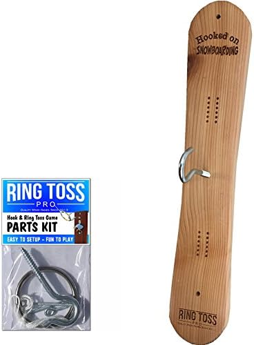 Ring Toss Pro Hooked on Snowboarding - 20" Hook &amp; Ring Toss Game