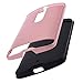 Moto X Play Case,Kmall [Metal Brushed Texture] Slim Impact Resistant Heavy Duty Hybrid Dual Layer Full-Body Shockproof Protective Cover Shell For Motorola Droid Maxx 2/Moto X Play/X3 Lux [Rose Gold]