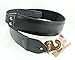 Right On! Straps LEATHERCRAFT Vintage/Black Guitar Strap Made in Spain