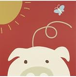 Peek-a-boo IV - Pig by Yuko Lau poster print,12 in. x 12.2 in.
