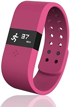 Digicare® ERI Bluetooth 4.0 Smart Watch Update Smartband Fitness Activity Tracker Bracelet Sleep Monitor Wristband W/led Touch Screen Waterproof Ip67 Thermometer Measuring Heart Rate for Andriod & Ios (Pink)