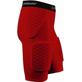 Buy McDavid HexPad Thudd Shorts- Red 757