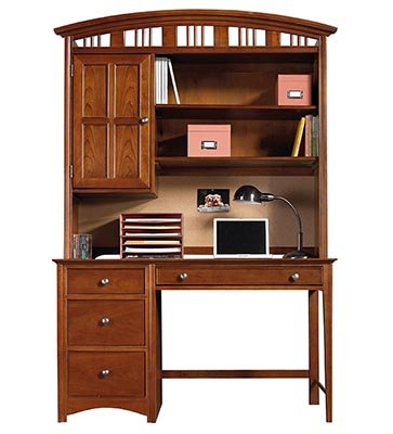 genAmerica Computer Desk w/Hutch Classic Cherry