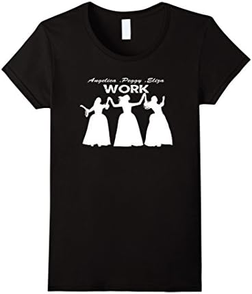 Women's Women's Multi-Color Schuyler Sister Shirt Work with Hamilton Medium Black