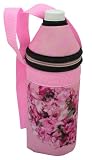 Jacis Flower Garden Pink Poeny, Violets and Roses Water Bottle Tote