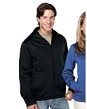 Tri-Mountain Men's Big and Tall Heavyweight Full-Zip Hooded Jacket. 7338