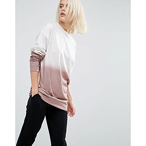 エイソス アウター パーカ＆スウェット ASOS Sweatshirt In Winter Dip Dye Multi [並行輸入品]