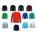 FRUIT OF THE LOOM RAGLAN SLEEVE SWEATSHIRT JUMPER - 13 COLOURS