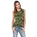 Meilaier Womens Casual Stretch Camo Shirts Camouflage Tank Tops