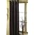 FAUX SUEDE RING TOP CURTAIN PANEL IN CHOCOLATE BROWN