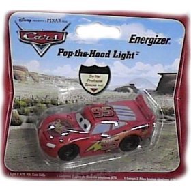 Click here to buy Disney Pixar Cars Pop-the-Hood Eveready Energizer Squeeze Flashlight.