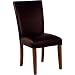 Carolina Cottage 1D350-671 Manhattan Dining Chair, Black/Chestnut