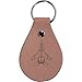 Personalized Engraved Military Airplane Genuine Custom Leather 3-inch Customizable Keychain