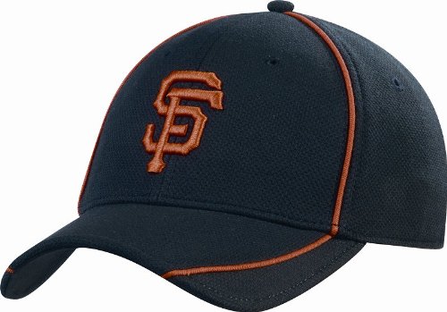 MLB San Francisco Giants Authentic Batting Practice Cap (Black/Orange, Medium/Large)