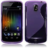 SAMSUNG GALAXY NEXUS PURPLE TPU GEL SKIN CASE, IN QUBITS RETAIL PACKAGING