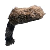 Faux Raccoon Tail Hat