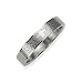 Stainless Steel Spanish Lord's Prayer 4mm Band Ring - Women