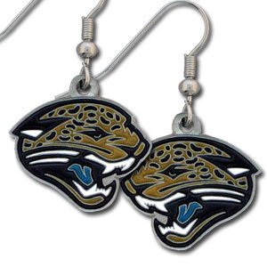 NFL Dangling Earrings - Jacksonville Jaguars Logo