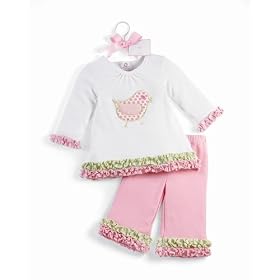 Mud Pie Infant Girls Chick 2 Pc. Playset