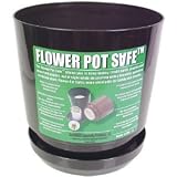 Flower Pot Hidden Can Diversion Safe in Black