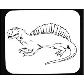 Mouse Pad with "black and white", dinosaur, Texas, reptile, primitive, extinct, animal