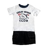 Kids Headquarters Boy/Toddler Shark 3-Piece Short Set, 3T
