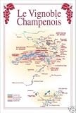 TORCHON IDEE CADEAU CARTE DES VINS VIGNOBLES CHAMPENOIS