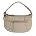 Liz Claiborne Broadway Top Zip Leather Hobo in Bone