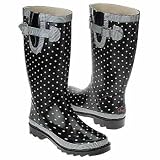Chooka Women's Classy Classic Boot,Black/White,10 M