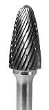 CARBIDE BUR GROBET MADE IN U.S.A. TREE RADIUS 1/2X3/4X1/4 DOUBLE CUT