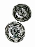 SAIT 06385 6 x .020 x 5/8-11 Arbor Regular Twist Pipeline Brush Angle Grinder Wire Wheel