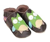 Hootie Chocolate, cute soft leather baby shoes, Medium 6-12 months [並行輸入品]