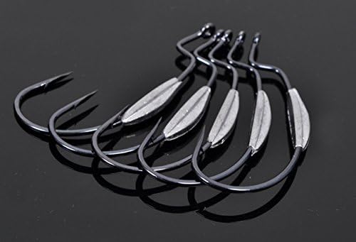 Glowworm 10pcs Weighted Superline Extra Wide Gap Hook (3/0#)