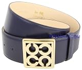 Coach Signature Navy Leather Belt 90110NV in Large