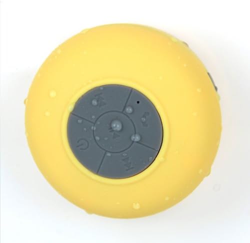 Bluetooth Wireless Waterproof Speakers for shower Compatible with Iphone6/5/5s and All Android Devices (yellow)