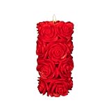 Volcanica Floral 3"x 6" Candle 122 hours (RED) ~ JEM