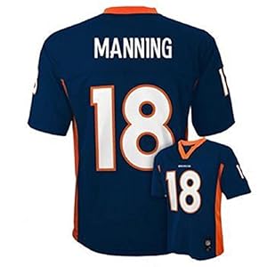 Peyton Manning #18 Denver Broncos NFL Youth Alternate Jersey Navy (Youth Xlarge 18/20)