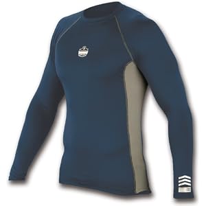 CORE Performance Work Wear 6415 Long Sleeve Shirt, Navy, Large by 