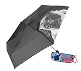 NEW Fuzzy Nation Dog Motif Umbrella w/ Case PUG