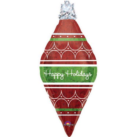 Christmas Happy Holidays Ornament 37″ Mylar Balloon