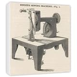 SINGER SEWING MACHINE - Canvas - Medium - 30x45cm