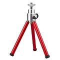 Delamax Mini-Tischstativ in rot mit Kugelkopf z.B. f�r Canon PowerShot G11 G10 G9 SX200 IS Ixus 80 90 100 110 IS, Panasonic, Lumix, Casio Exilim