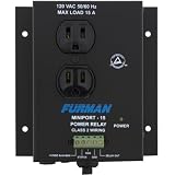 Furman MP-15 Power Relay 15 Amp MiniPort Series 120 VAC Output Low Voltage Class 2 Wiring