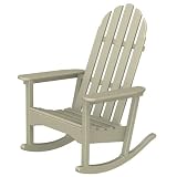 Poly-wood Recycled Plastic Wood Classic Adirondack Rocking Chair