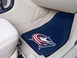 Columbus Blue Jackets 2-pc Printed Carpet Car Mat Set