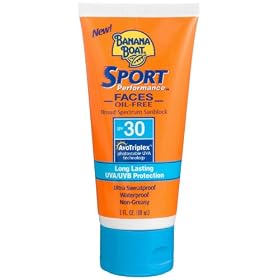 Banana Boat Sport Faces Broad Spectrum Sunblock, SPF 30, 3-Ounce Tubes (Pack of 2)